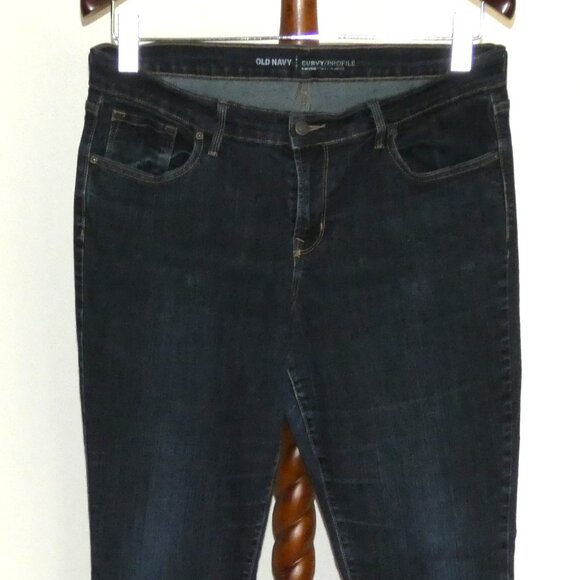 Old Navy Curvy Mid Rise bootcut stretch denim jeans - Picture 2 of 7
